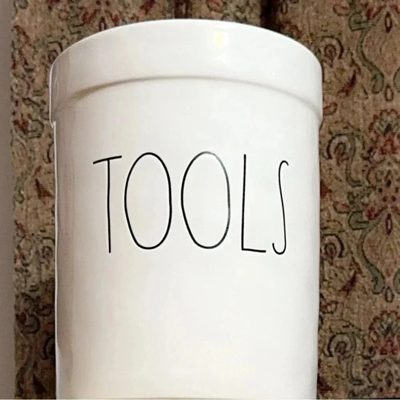 Rae Dunn Collection by Magenta Kitchen Utensil Holder/Crock TOOLS (white) - Picture 3 of 5